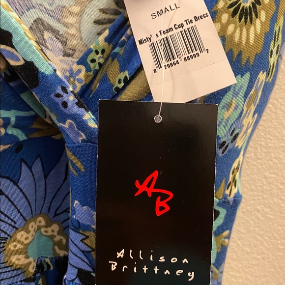 Allison Brittney Foam Cup Tie Back Maxi Dress - Picture 6 of 12